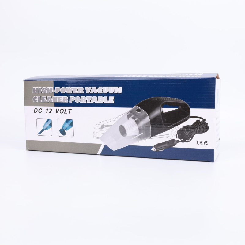 Visokoučinkovit mokro-suhi usisavač za automobil, napajanje 12V preko utičnice za upaljač, 120W, usis 6000 Pa, kabel 300 cm, model Dl-002