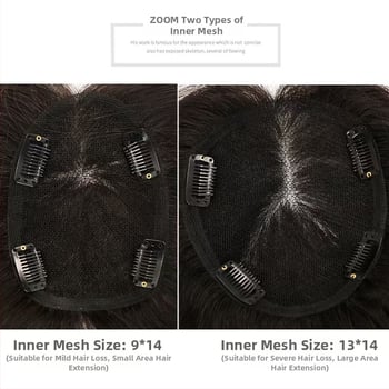 Dio peruke - ručno tkanje švicarska čipka, ravne ljudske dlake, potpuno ručno izrađeno, bojanje i trajno pogodno