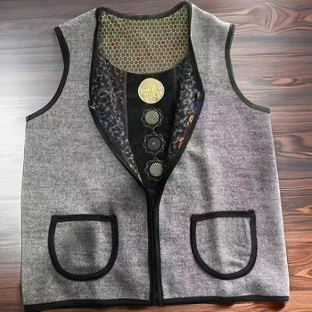 Dvostruko slojevita vesta – imitacija kašmira, zimska toplina, reljefna izrada, elegantan gradski stil, za poslovne sastanke