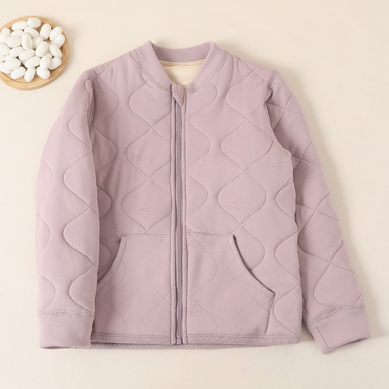 Dječji zimski termalni set donjeg rublja – Derong tkanina, 15% Mulberry svila, V-dekolte, bez kapuljače