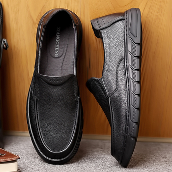 Muške cipele za vožnju od kože, slip-on, prozračne, udobne, mekana potplata, otporne na habanje