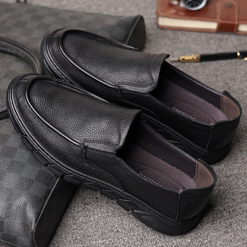 Muške cipele za vožnju od kože, slip-on, prozračne, udobne, mekana potplata, otporne na habanje