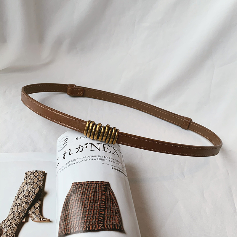 Ζώνη μέσης για φόρεμα με διπλό αγκράφα, PU δέρμα, αγκράφα από κράμα, πλάτος 2–4 εκ, ηλεκτροπλατίωση