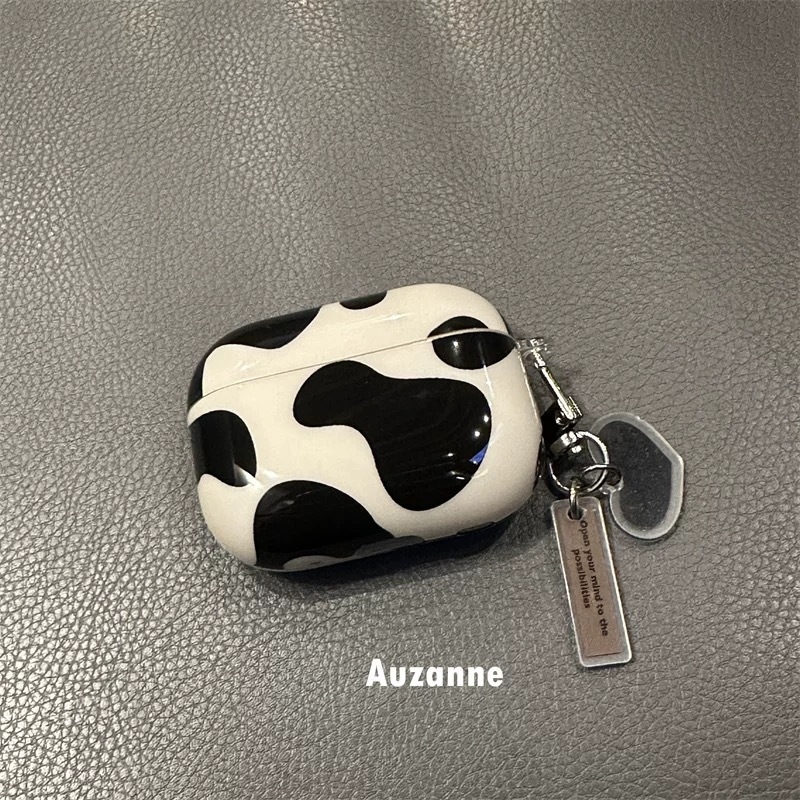 Căști AirPods Pro – husă protecție TPU, model polka-dot, carcasă rigidă cu acoperire totală, turnare prin injecție, compatibilă universal cu Apple
