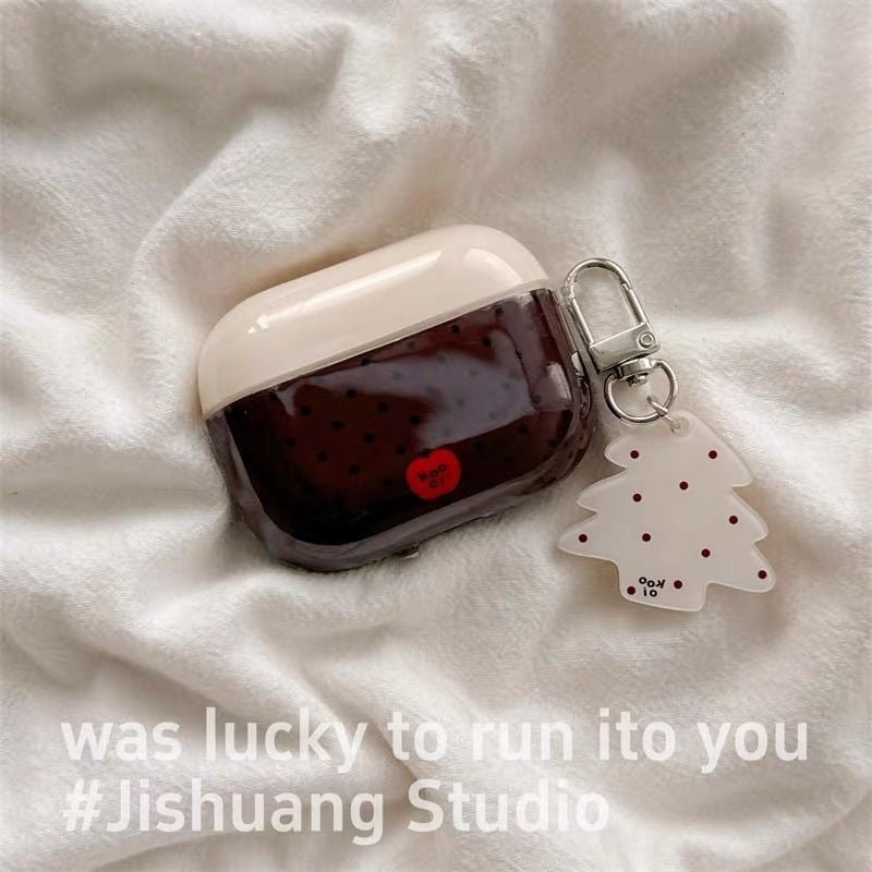 Căști AirPods Pro – husă protecție TPU, model polka-dot, carcasă rigidă cu acoperire totală, turnare prin injecție, compatibilă universal cu Apple