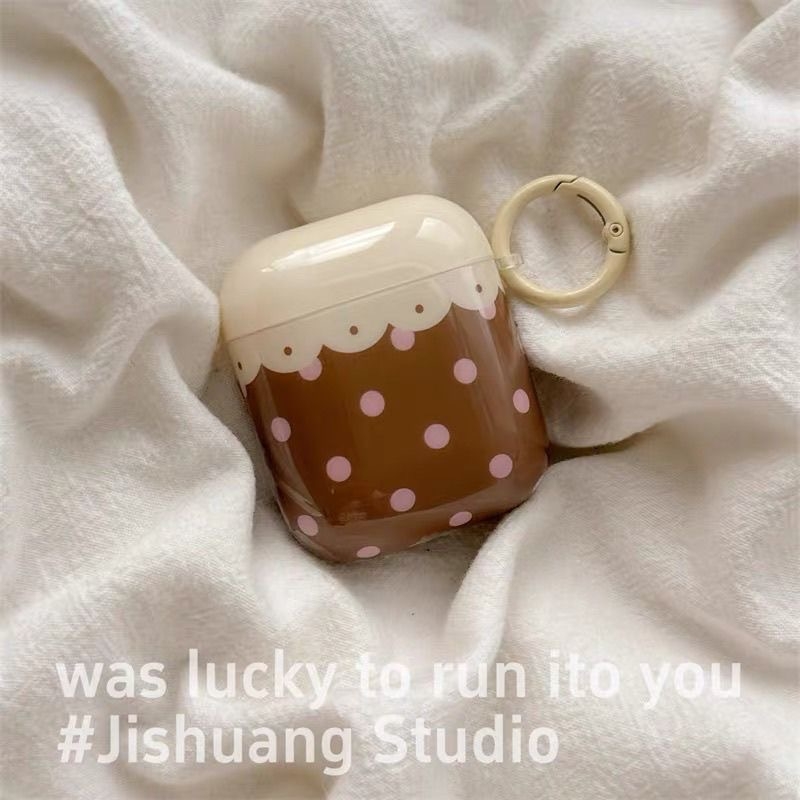 Căști AirPods Pro – husă protecție TPU, model polka-dot, carcasă rigidă cu acoperire totală, turnare prin injecție, compatibilă universal cu Apple