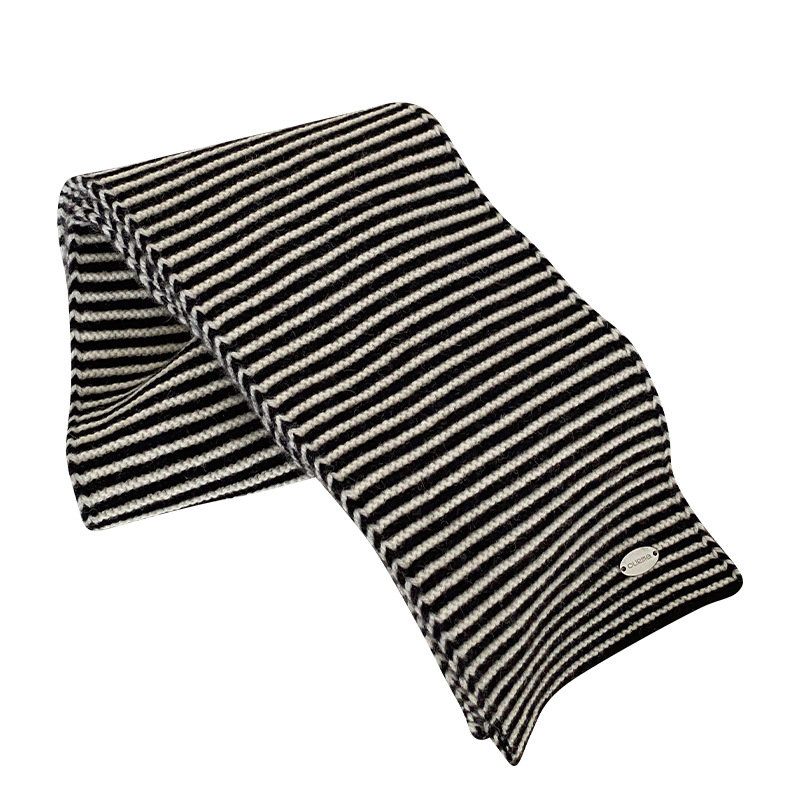 Вълнен зимен шал с Warp-knit тъкан, дълъг, елегантен, висок клас, корейски стил, запазва топлината