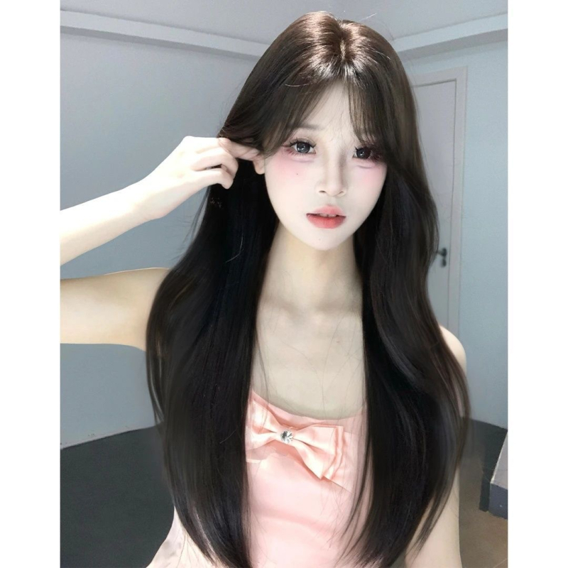 Koni Wig Weiwei bez mrežice za povećanje volumena, stiliziran i bešivan, prozračan zamjenski dio kose, ultra lagan i prirodan izgled; Materijal kose: termička vlakna; Tehnologija izrade: mehanizam; Za žene; Bez bojenja ili uvijanja.