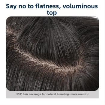 Perika od ljudskih vlasi, ravna, 10×12 mehanička mreža, može se obojati