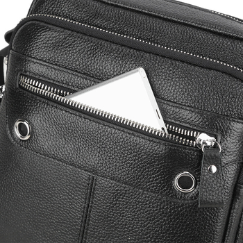 Muška poslovna torba od kože prve sloje, vertikalna torba za prijenosno računalo, karirani uzorak, podstava od prave kože