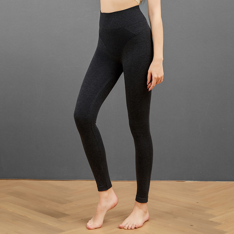 Legging termic pentru femei, talie înaltă, susținere a abdomenului și ridicare a feselor, fără cusături, din bumbac