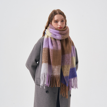 Вълнен Twill шал - Yarn-Dyed, Топлина през зимата