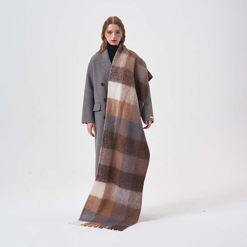 Вълнен Twill шал - Yarn-Dyed, Топлина през зимата