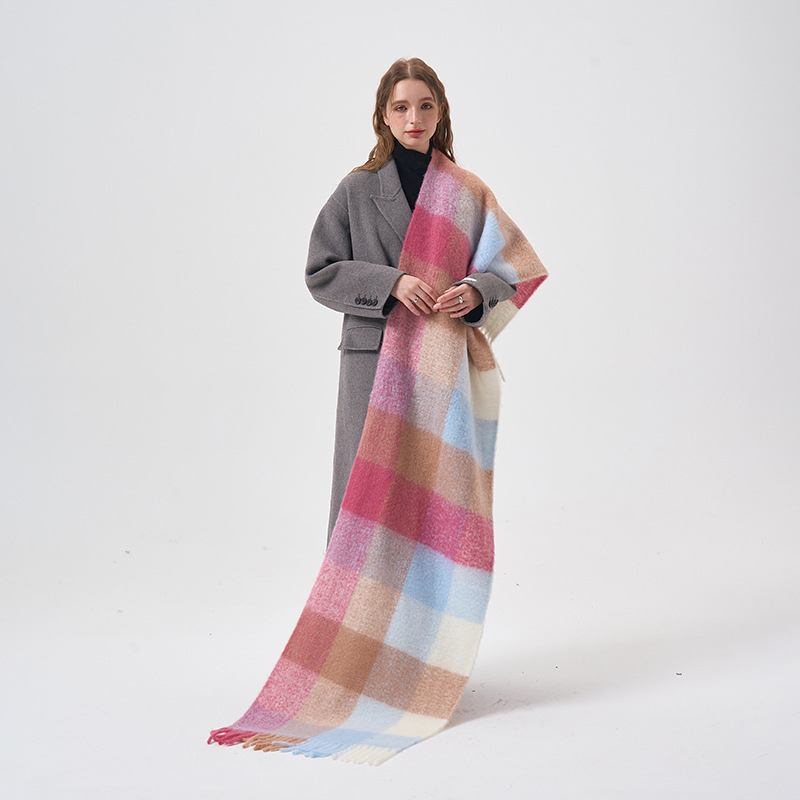 Вълнен Twill шал - Yarn-Dyed, Топлина през зимата