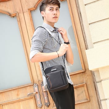 Muška torba preko ramena za poslovna putovanja, model K08, Oxford tkanina, jednobojna, podstava od najlona, vodootporna