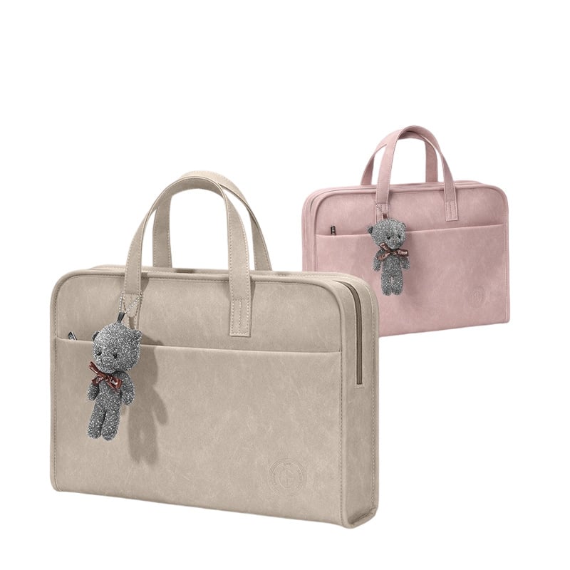 Torba za prijenosno računalo – Poslovni stil, minimalistički dizajn; Materijal: baršun; Proljeće 2025; Unisex