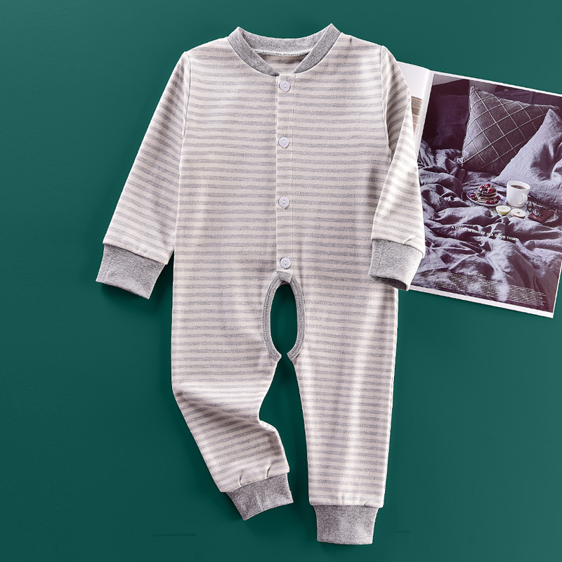 Dječji pamuk kombinezon s otvorom na preponi, unisex, dugi rukavi, 95% pamuk, proljeće–jesen
