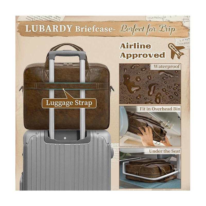 Geantă de afaceri din polyester, personalizabilă pentru bărbați, cu curea crossbody, închidere cu fermoar, impermeabilă, rezistentă la uzură, anti-seismică, pentru călătorii de afaceri