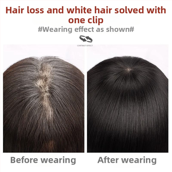 Dio kose za žene, lagan i voluminozan, prirodno nevidljive šiške, vlakno otporno na toplinu