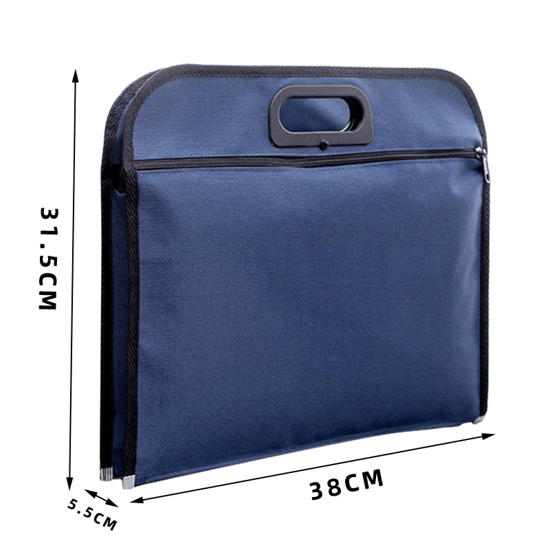 Torba za dokumente od Oxford platna sa zatvaračem, model 0024, dimenzije 315×380×55 mm
