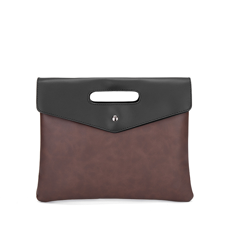 Muški clutch od PU kože, otporan na habanje, podstava od poliestera i pamuka, pogodan za muškarce