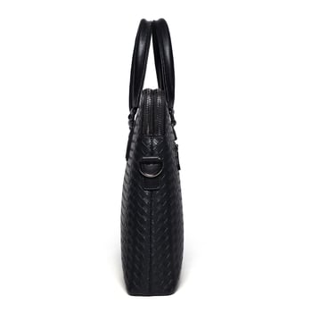 Muška PU torba - gradski jednostavan stil, vodootporna, crossbody torba za laptop, kompatibilna s 15-inčnim prijenosnikom
