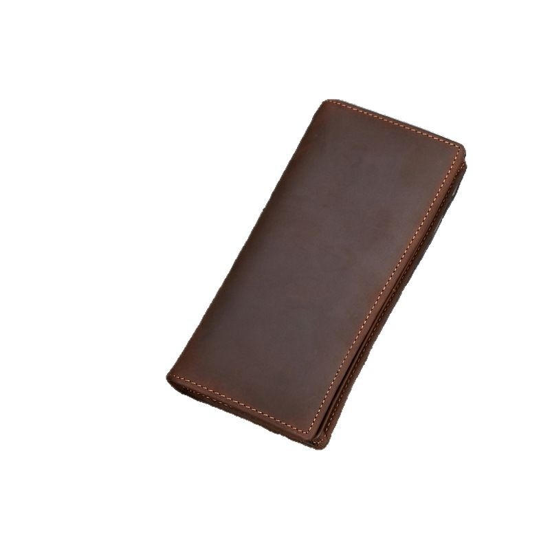 Rocktu Portofel din piele pentru bărbați, piele din primul strat, rezistent la uzură, căptușeală poliester, pentru utilizare zilnică