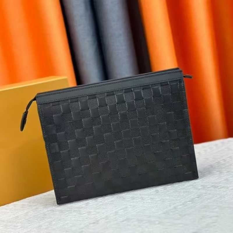 Runya muška clutch torba - PU koža, geometrijski uzorak, veliki kapacitet, odvojiva narukvica, vodootporna