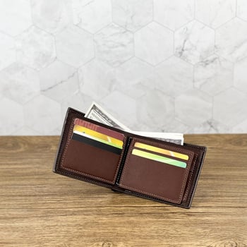 Portofel bărbați PU impermeabil, scurt, ultra-ușor 81,5 g, stil urban minimalist, pentru uz zilnic