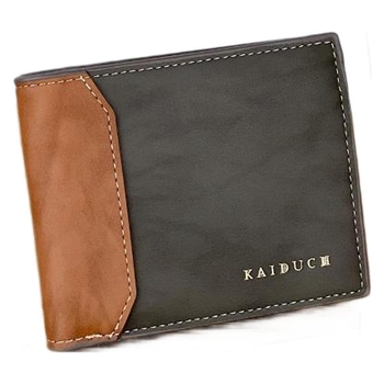 Portofel bărbați PU impermeabil, scurt, ultra-ușor 81,5 g, stil urban minimalist, pentru uz zilnic
