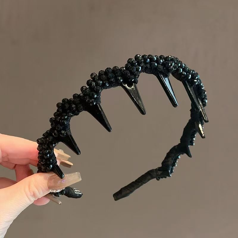 Diadem za kosu s kristalima, pletena kopča za kosu, ručno izrađena, elegantan stil za žene