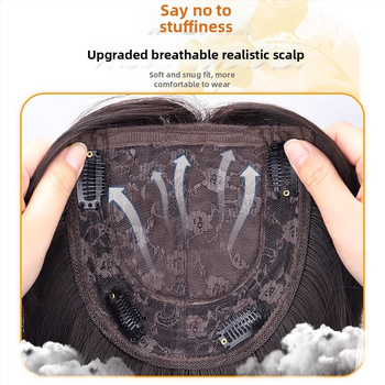 Perika za žene s velikim valovima, volumen, zračni fringe, vlakna otporna na toplinu, mehanizam