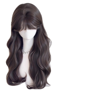 Perika za žene s velikim valovima, volumen, zračni fringe, vlakna otporna na toplinu, mehanizam