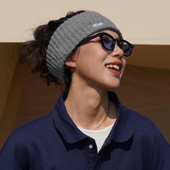 Pletena traka za kosu, unisex, japansko-korejski stil, karirani uzorak, tekstni dizajn