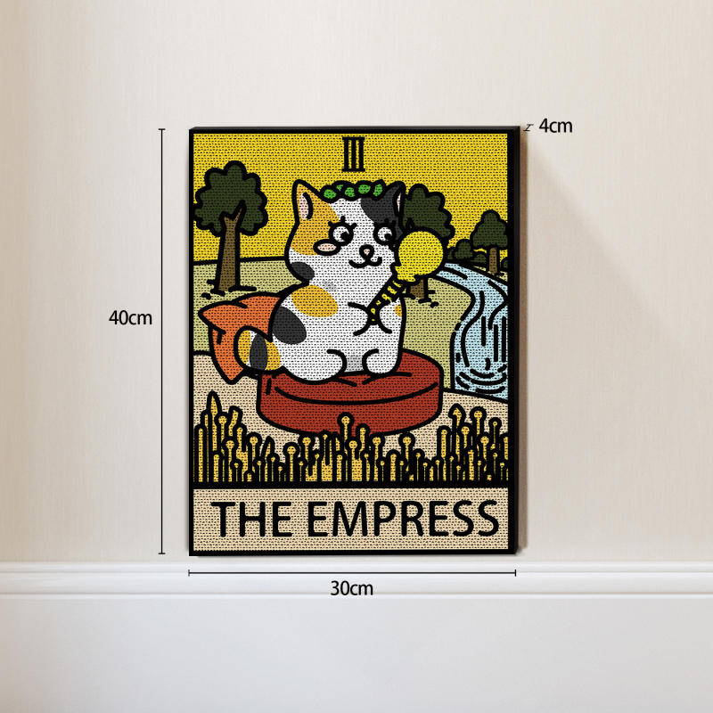 Πίνακας γρατσουνίσματος για γάτες, ξύλινος, απλός σχεδιασμός, 1 τεμάχιο, μάρκα Dejia wangfu