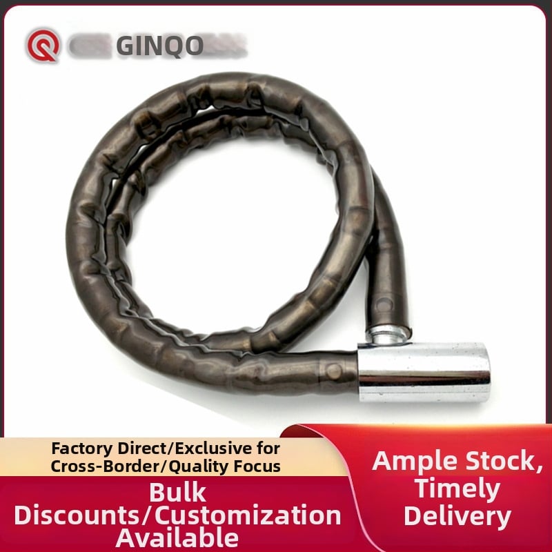 GK201.101 Κλειδαριά άρθρωσης – Ανθεκτική κλειδαριά κατά της κλοπής για πόρτες και μοτοσικλέτες, αλυσσοκλειδαριά; Υλικά: κράμα ψευδάργυρου, σίδηρος, PVC, PP; Μάρκα: Ginqo Gold Ball Lock Industry; Βάρος: 820 g