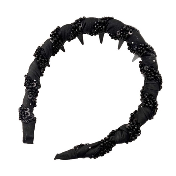 Xixun platnena traka za kosu sa zubima – ručno izrađena, korejski stil, za žene