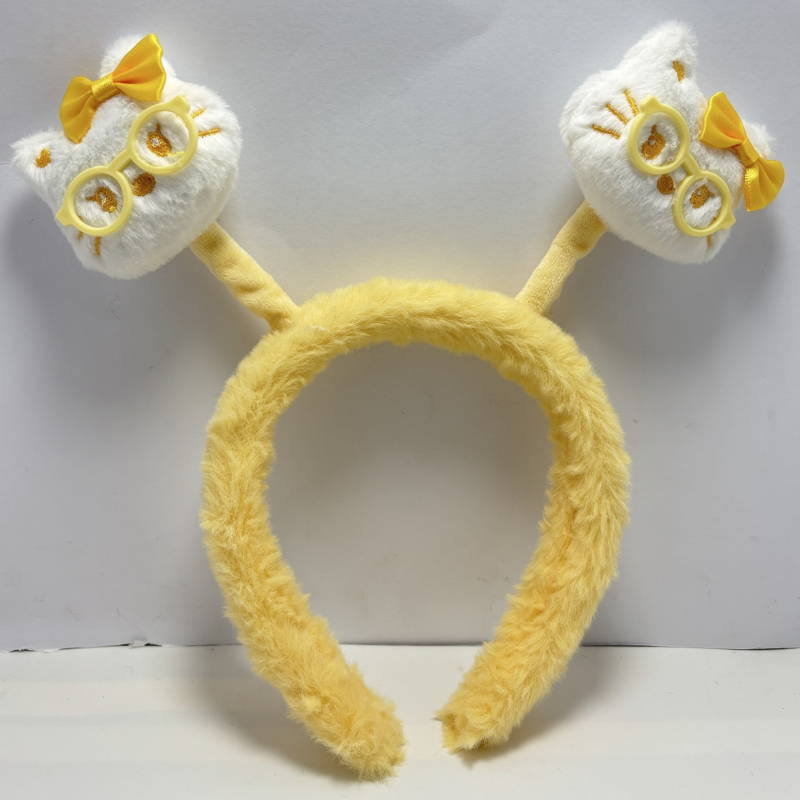 Accesorii pentru cap pentru copii, bandă de cap din lână cu design Cartoon, lucrată manual (Material: lână; Tehnică: manual; Stil: Cartoon; Sezon: Vara 2025)