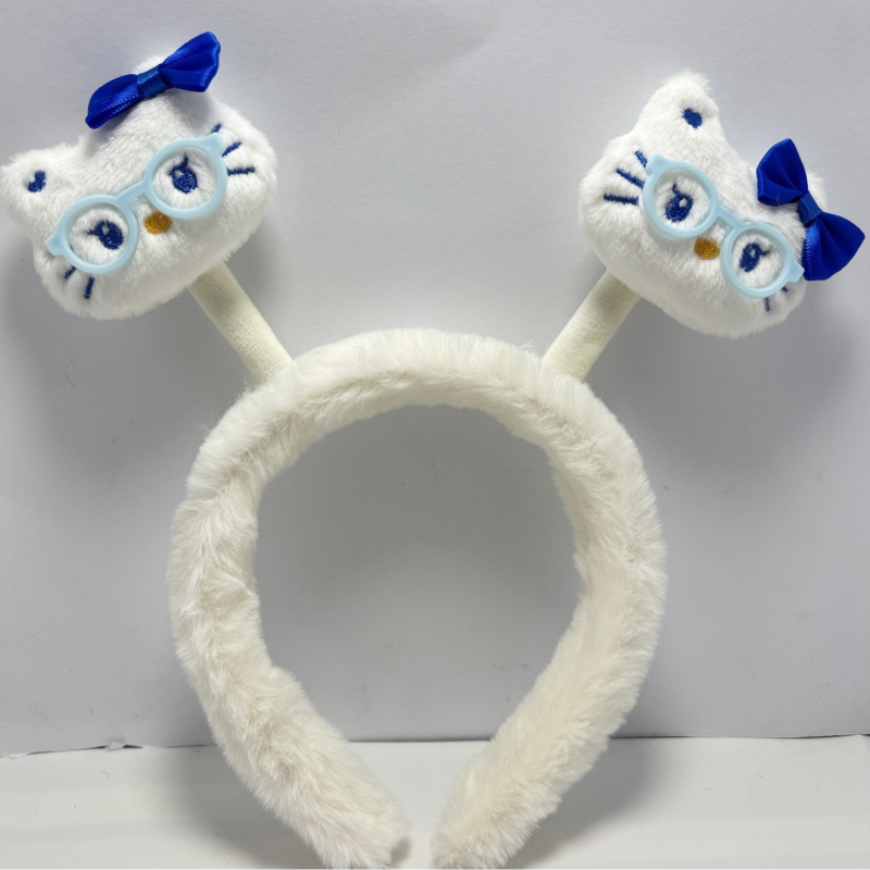 Accesorii pentru cap pentru copii, bandă de cap din lână cu design Cartoon, lucrată manual (Material: lână; Tehnică: manual; Stil: Cartoon; Sezon: Vara 2025)