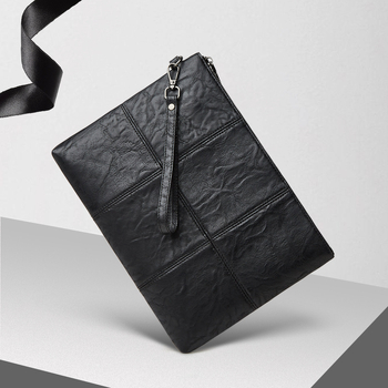 Muška clutch torba s geometrijskim uzorkom, vodootporna, podstava od poliestera, za poslovna putovanja