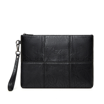 Muška clutch torba s geometrijskim uzorkom, vodootporna, podstava od poliestera, za poslovna putovanja