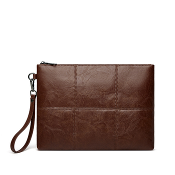 Muška clutch torba s geometrijskim uzorkom, vodootporna, podstava od poliestera, za poslovna putovanja
