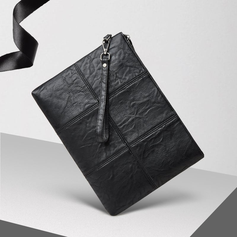 Muška clutch torba s geometrijskim uzorkom, vodootporna, podstava od poliestera, za poslovna putovanja