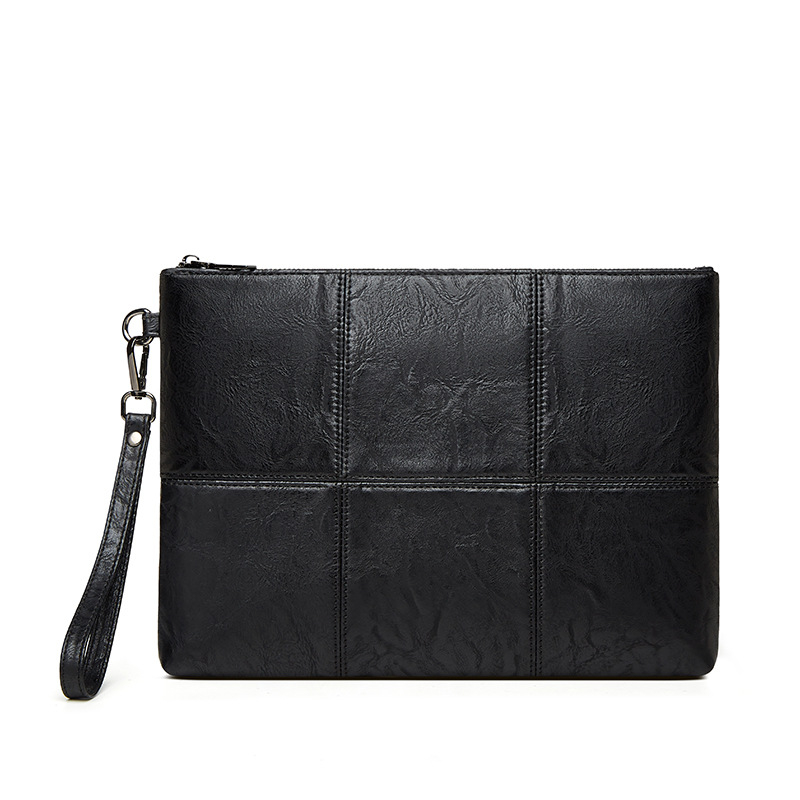 Muška clutch torba s geometrijskim uzorkom, vodootporna, podstava od poliestera, za poslovna putovanja