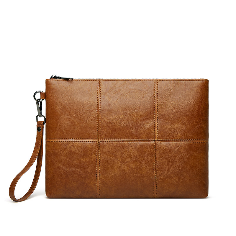 Muška clutch torba s geometrijskim uzorkom, vodootporna, podstava od poliestera, za poslovna putovanja