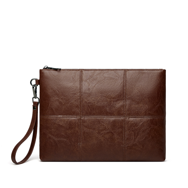 Muška clutch torba s geometrijskim uzorkom, vodootporna, podstava od poliestera, za poslovna putovanja
