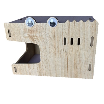 Casă pentru hamster din lemn, cu două etaje, brand Bamboo rhyme, pentru toate sezoanele