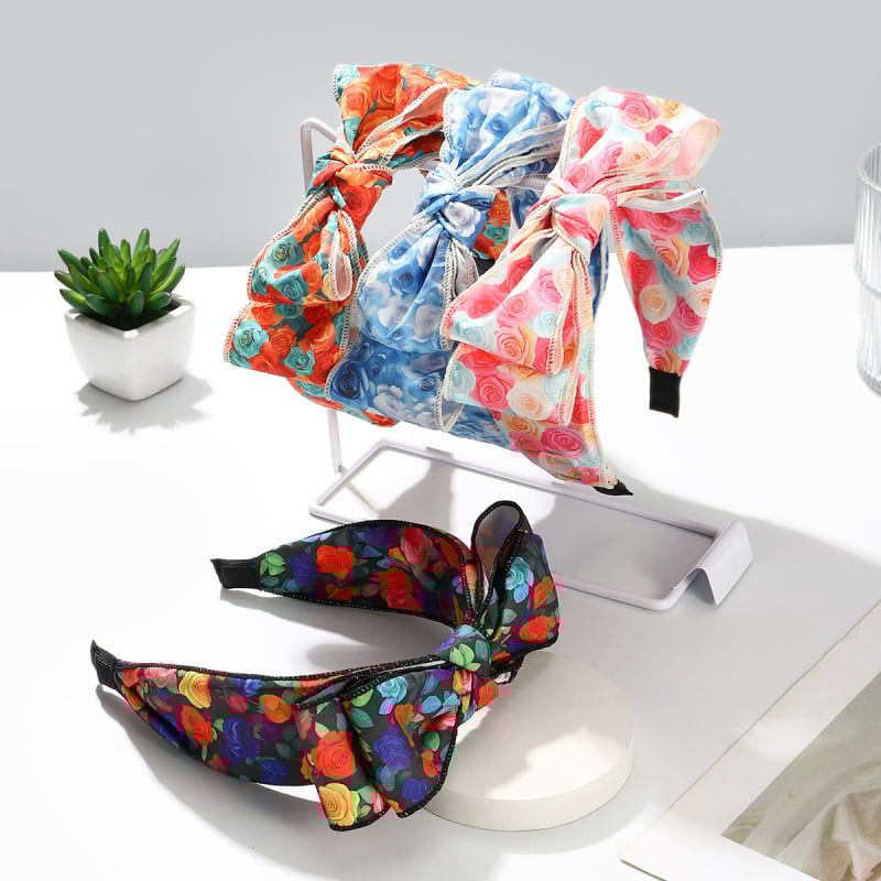 Bandă pentru cap din material, realizată manual, femei, design original, vara 2025