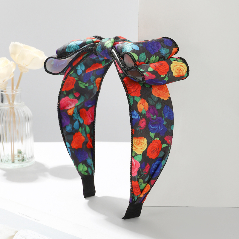 Bandă pentru cap din material, realizată manual, femei, design original, vara 2025