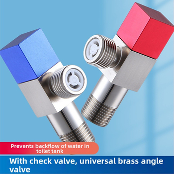 Mosadzový uhlový ventil XNK-JF01 - 4 mm vnútorný priemer, závitové pripojenie, pre kohútik